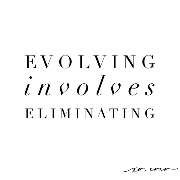 Evolving Involves Eliminating