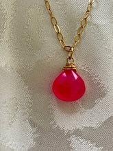 Load image into Gallery viewer, JENNIFER Necklace - Pink Chalcedony
