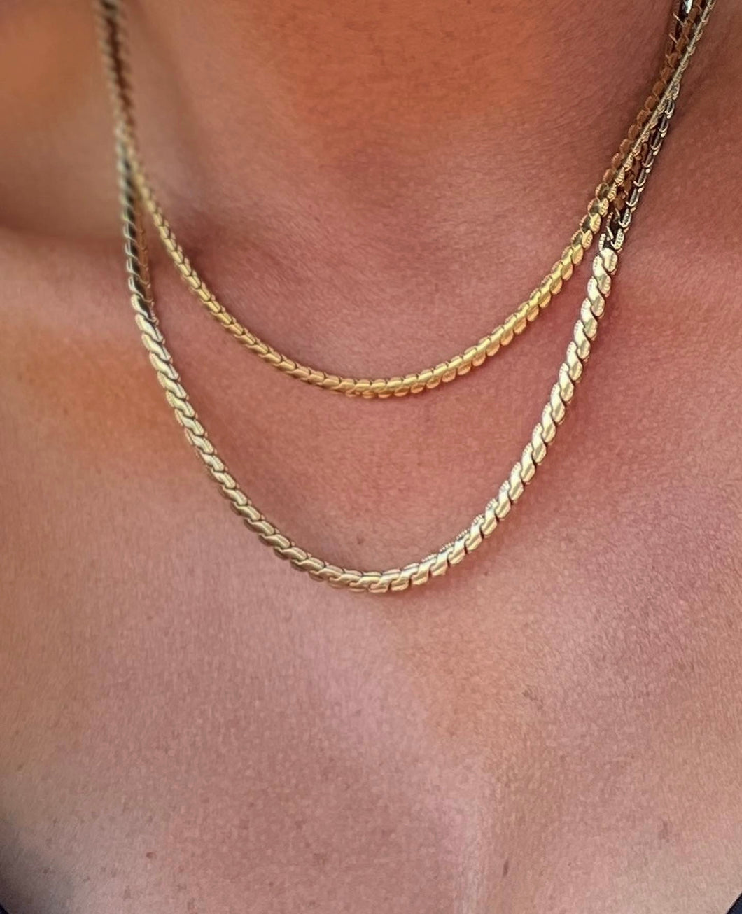 SERPENTINE Diamond Cut Chain